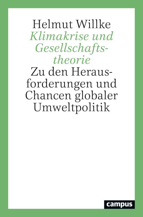 Produktbild: Klimakrise und Gesellschaftstheorie
