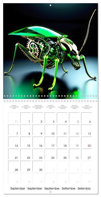 Produktbild: Mechanical Insects (Wall Calendar 2026 12 &times; 12 Inch) CALVENDO 12 Month Wall Calendar