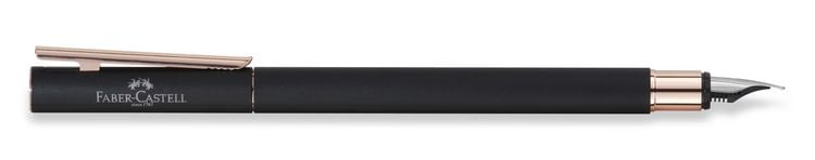 Produktbild: Faber-Castell F&uuml;ller NEO Slim Schwarz, rosegoldfarben M