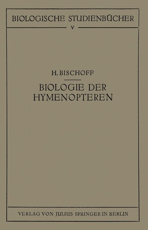 Produktbild: Biologie der Hymenopteren