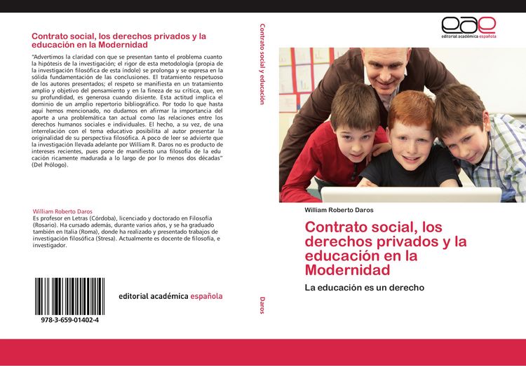 Produktbild: Contrato social, los derechos privados y la educaci&oacute;n en la Modernidad