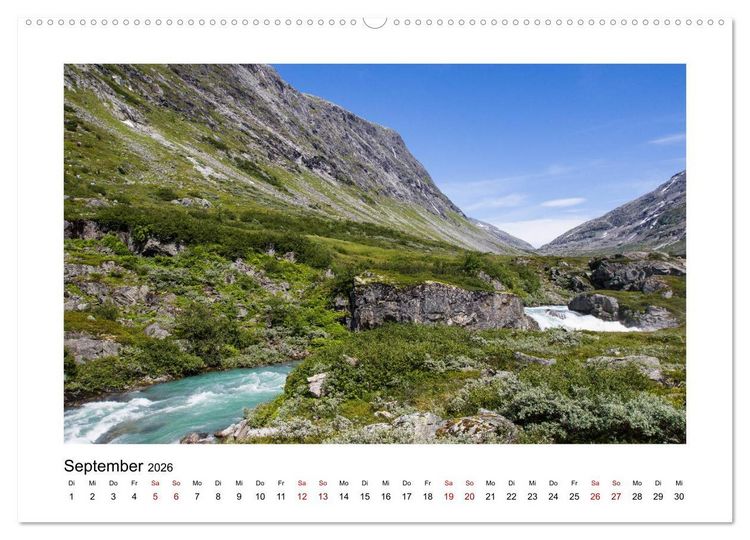 Produktbild: Norwegen - Faszination Fjordland (Wandkalender 2026 DIN A2 quer), CALVENDO Monatskalender