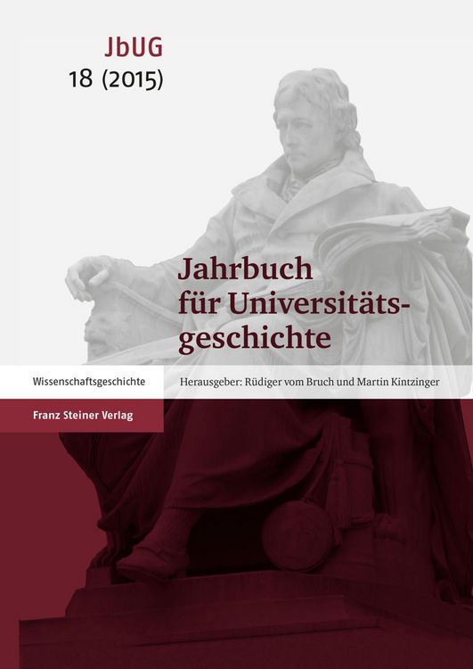 Produktbild: Jahrbuch f&uuml;r Universit&auml;tsgeschichte 18 (2015)