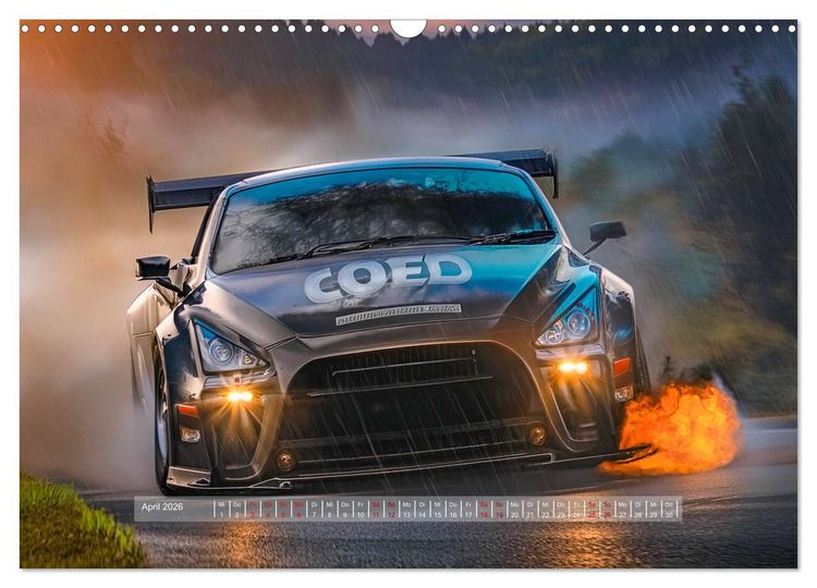 Produktbild: Fantasievolle Rennautos - Im Rausch der Geschwindigkeit (Wandkalender 2026 DIN A3 quer), CALVENDO Monatskalender