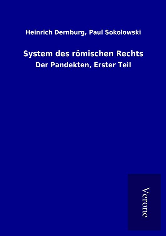 Produktbild: System des r&ouml;mischen Rechts