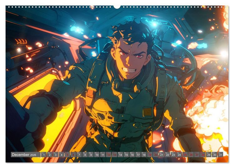 Produktbild: Starlight Warriors (High Quality Premium Wall Calendar 2026 DIN A2 landscape),CALVENDO 12 Month Wall Calendar