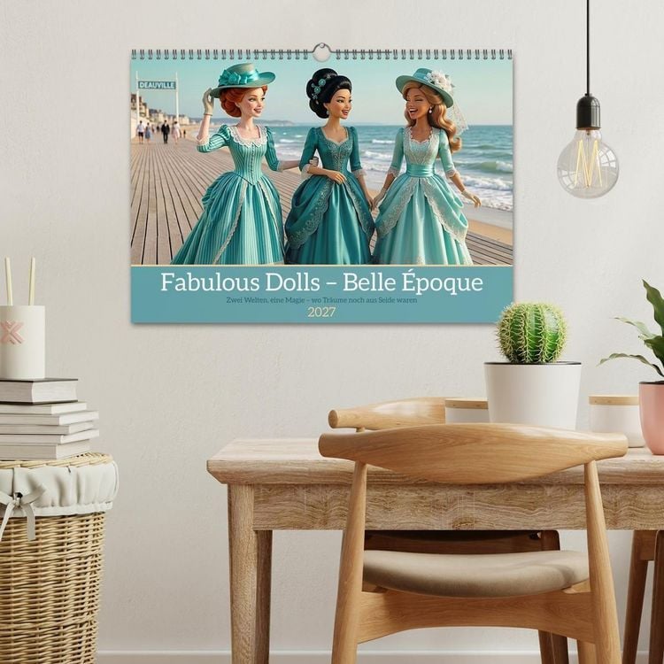 Produktbild: Fabulous Dolls &ndash; Belle &Eacute;poque (Wandkalender 2027 DIN A3 quer), CALVENDO Monatskalender