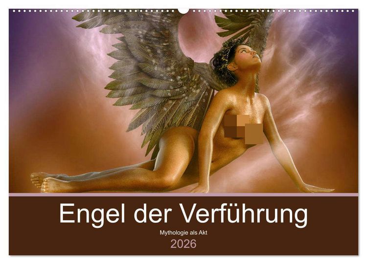 Produktbild: Engel der Verf&uuml;hrung - Mythologie als Akt (Wandkalender 2026 DIN A2 quer), CALVENDO Monatskalender