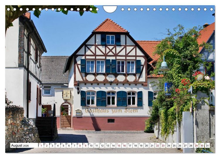 Produktbild: Fl&ouml;rsheim am Main vom Frankfurter Taxifahrer Petrus Bodenstaff (Wandkalender 2026 DIN A4 quer), CALVENDO Monatskalender