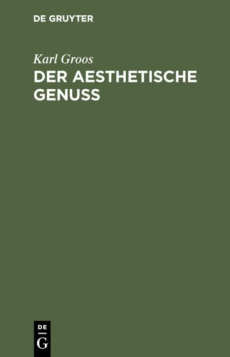 Produktbild: Der aesthetische Genuss