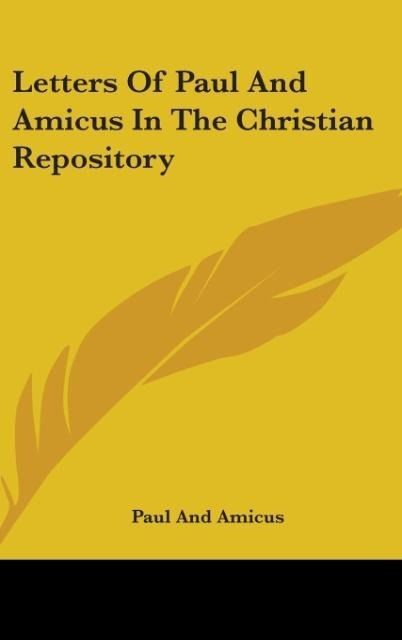 Produktbild: Paul And Amicus: Letters Of Paul And Amicus In The Christian