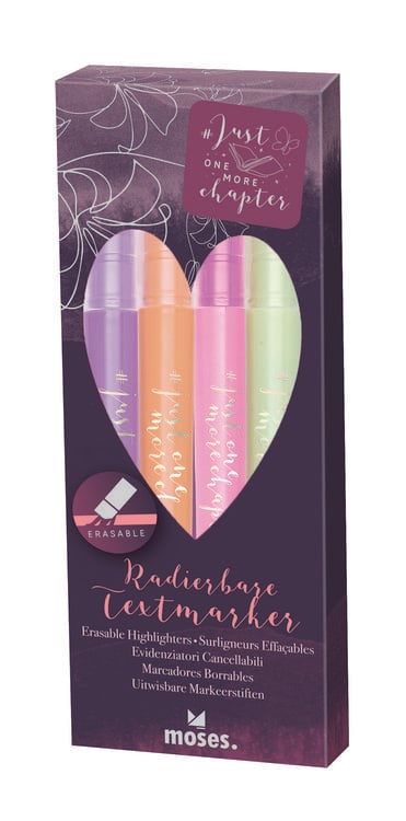 Produktbild: Just One More Chapter Radierbare Highlighter 4er Set