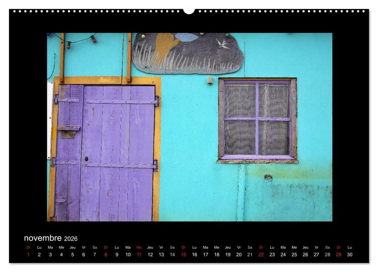 Produktbild: Les Cabanes d'Ol&eacute;ron (Calendrier mural 2026 DIN A2 vertical) calendrier de bureau