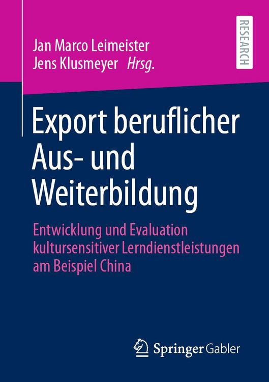 Produktbild: Export beruflicher Aus- und Weiterbildung