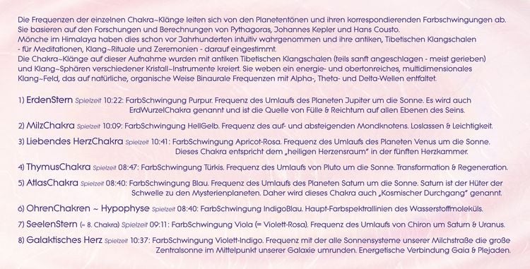 Produktbild: KLANG CHAKRA AKTIVIERUNG DER NEBENCHAKREN