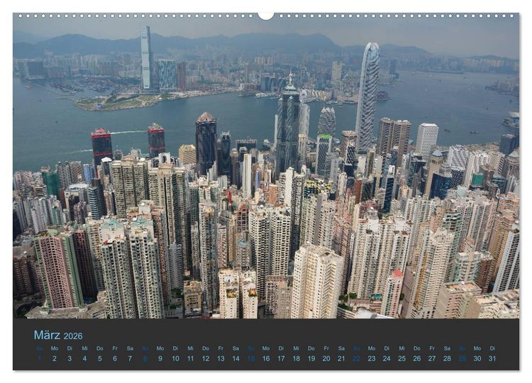 Produktbild: Hong Kong - Skylines (Wandkalender 2026 DIN A2 quer), CALVENDO Monatskalender