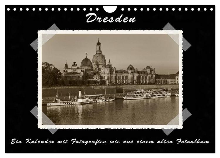 Produktbild: Dresden - Ein Kalender mit Fotografien wie aus einem alten Fotoalbum (Wandkalender 2026 DIN A4 quer), CALVENDO Monatskalender