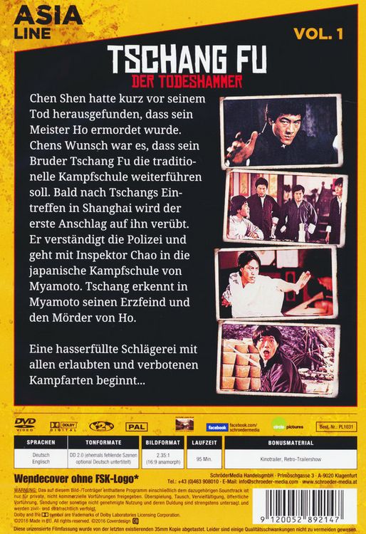 Produktbild: Tschang Fu - Der Todeshammer [LE]