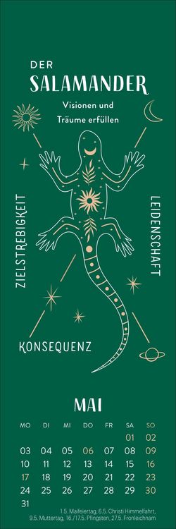 Produktbild: Krafttiere Lesezeichen & Kalender 2027