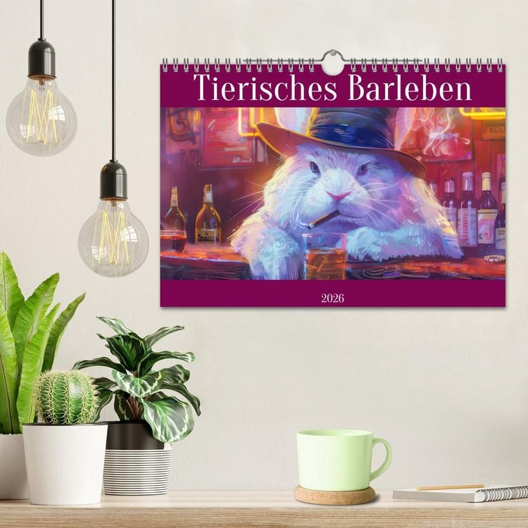 Produktbild: Tierisches Barleben (Wandkalender 2026 DIN A4 quer), CALVENDO Monatskalender