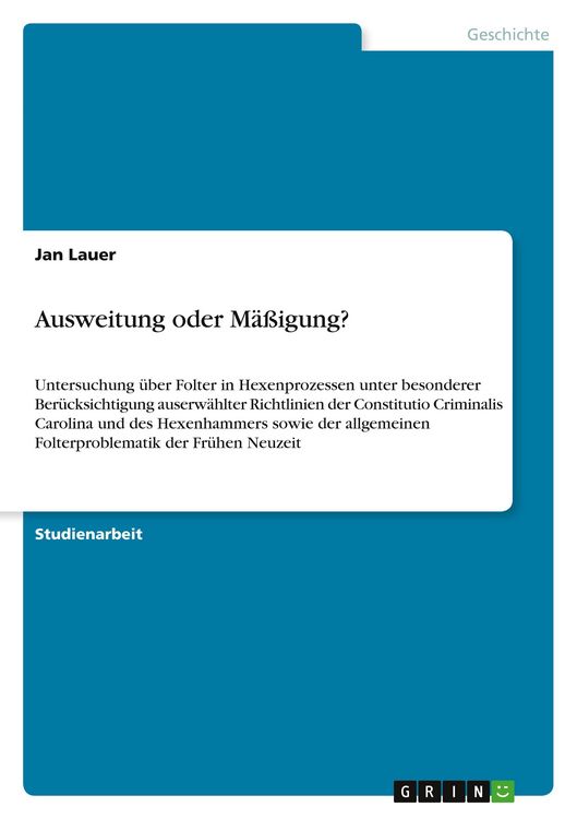 Produktbild: Ausweitung oder M&auml;&szlig;igung?