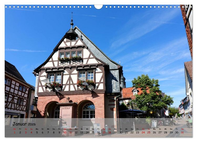 Produktbild: Fachwerkromantik in Hofheim am Taunus (Wandkalender 2026 DIN A3 quer), CALVENDO Monatskalender