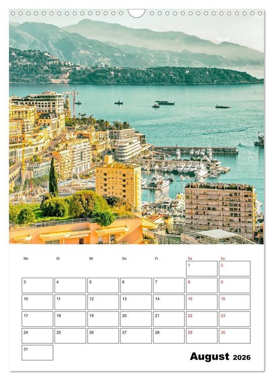 Produktbild: C&ocirc;te d&rsquo;Azur - Reiseziel am Mittelmeer (Wandkalender 2026 DIN A3 hoch), CALVENDO Monatskalender
