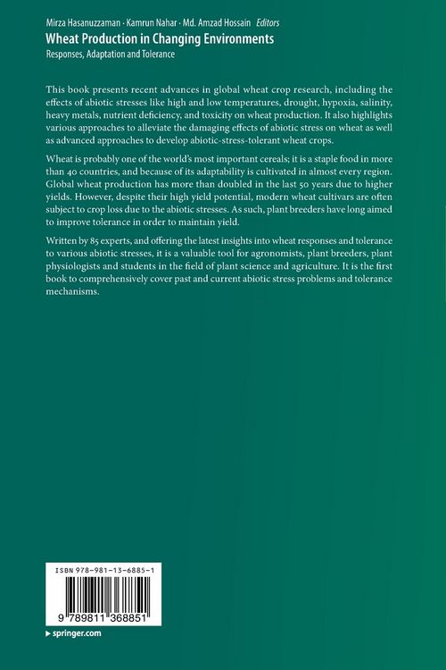Produktbild: Wheat Production in Changing Environments
