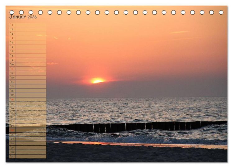 Produktbild: Rund um K&uuml;hlungsborn (Tischkalender 2026 DIN A5 quer), CALVENDO Monatskalender