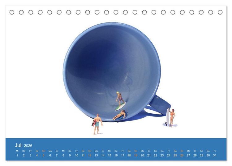 Produktbild: Little Art Sport Kunstkalender (Tischkalender 2026 DIN A5 quer), CALVENDO Monatskalender