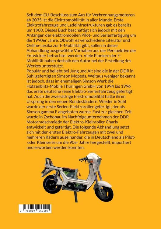 Produktbild: Von der Simson zum ersten Serien-Elektrofahrzeug