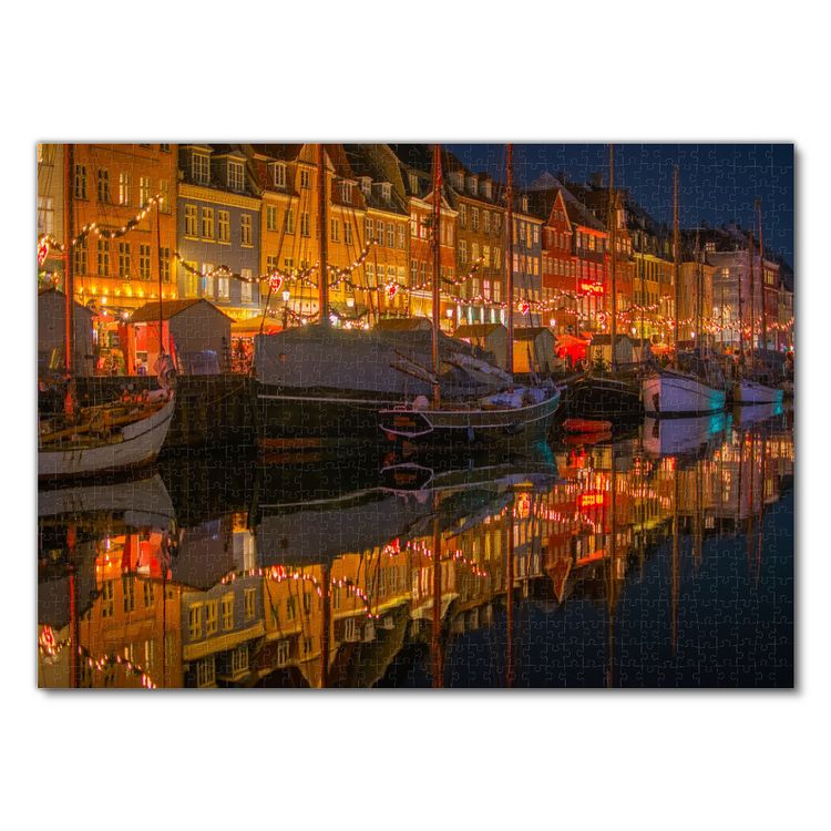 Produktbild: Lais Puzzle Nyhavn D&auml;nemark 1000 Teile
