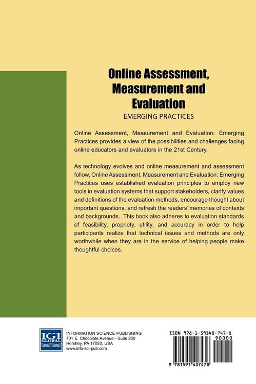 Produktbild: Online Assessment, Measurement, and Evaluation