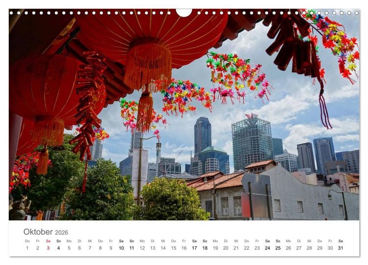 Produktbild: Singapur (Wandkalender 2026 DIN A3 quer), CALVENDO Monatskalender