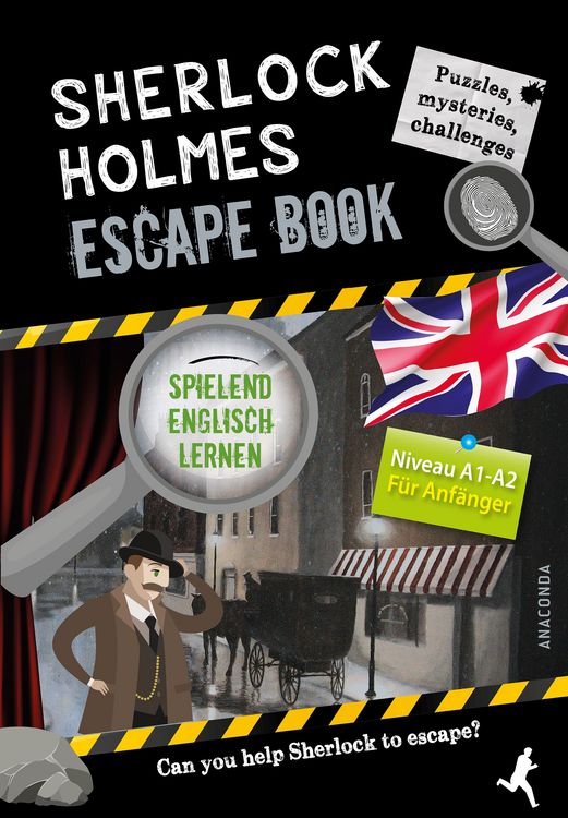 Produktbild: Sherlock Holmes Escape Book. Spielend Englisch lernen &ndash; f&uuml;r Anf&auml;nger Sprachniveau A1&ndash;A2
