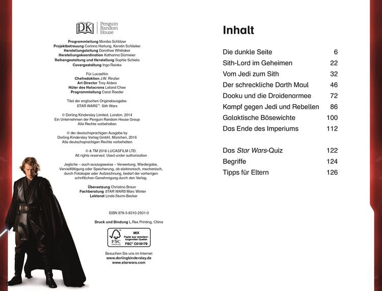 Produktbild: SUPERLESER! Star Wars&trade; Die Geschichte der Sith
