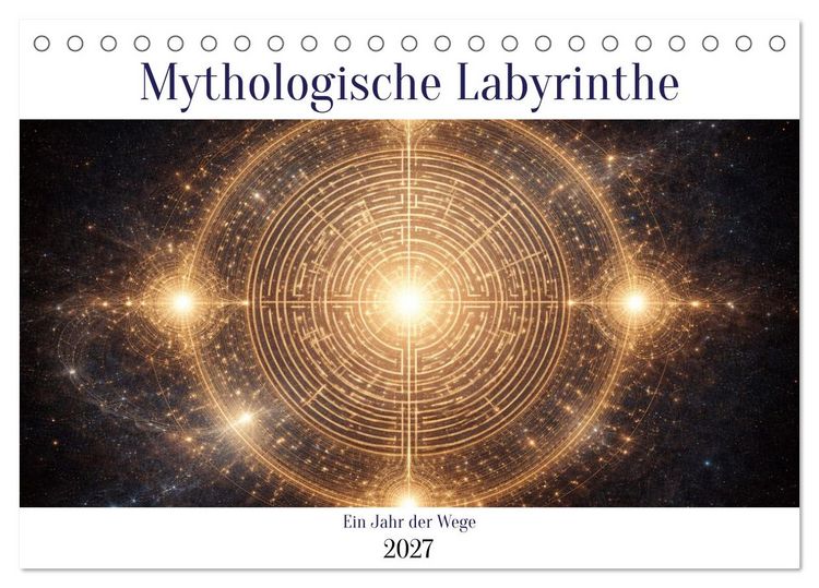 Produktbild: Mythologische Labyrinthe (Tischkalender 2027 DIN A5 quer), CALVENDO Monatskalender