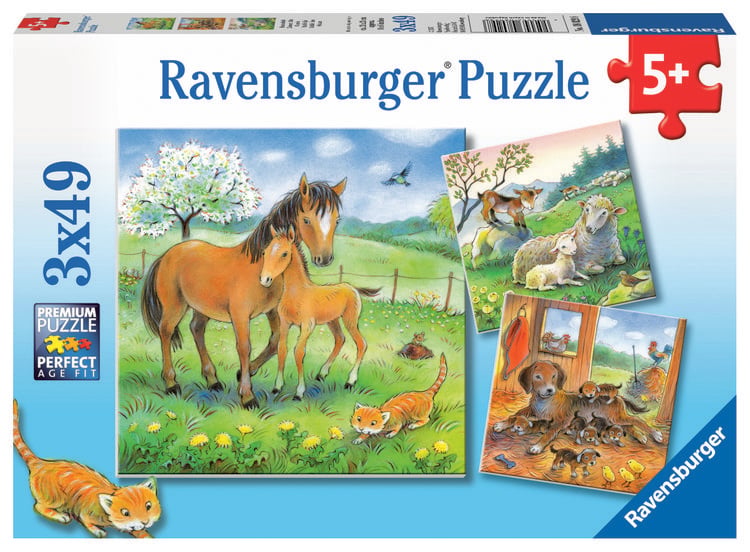 Produktbild: Puzzle Ravensburger Kuschelzeit 3 X 49 Teile