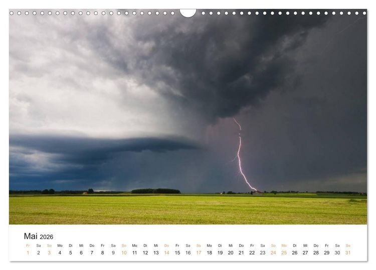 Produktbild: Faszination Gewitter (Wandkalender 2026 DIN A3 quer), CALVENDO Monatskalender