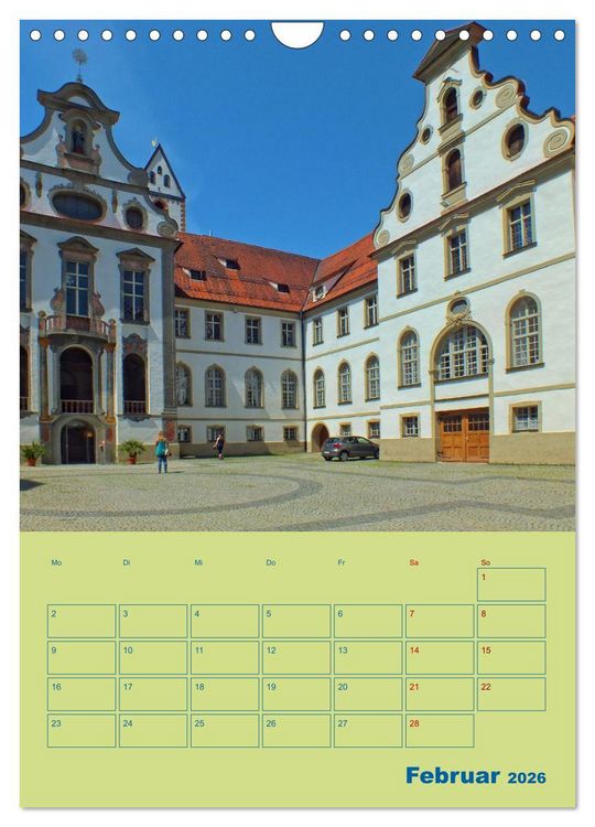 Produktbild: F&uuml;ssen - Ein Allg&auml;uer Terminplaner (Wandkalender 2026 DIN A4 hoch), CALVENDO Monatskalender