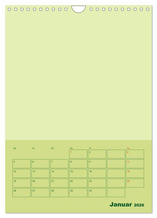 Produktbild: Bastel Terminkalender (Wandkalender 2026 DIN A4 hoch), CALVENDO Monatskalender