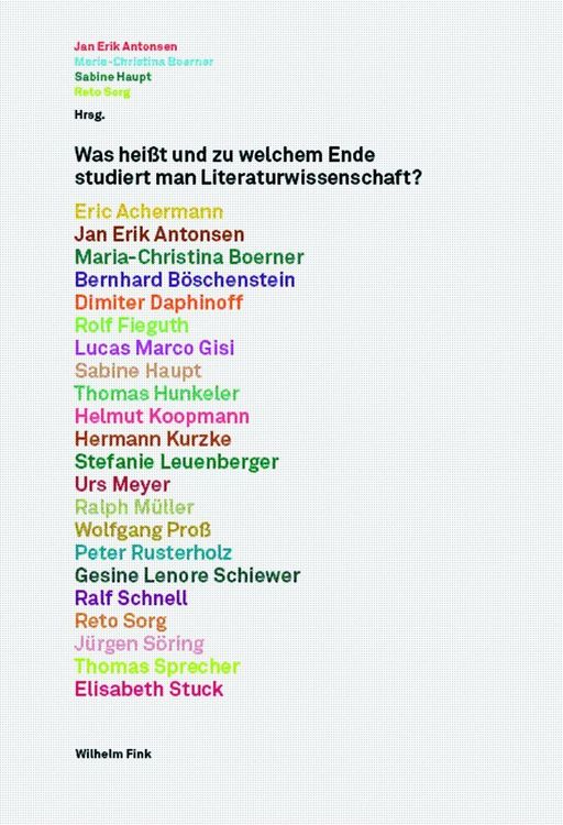Produktbild: Was hei&szlig;t und zu welchem Ende studiert man Literaturwissenschaft?