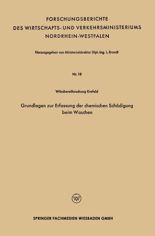 Produktbild: Grundlagen zur Erfassung der chemischen Sch&auml;digung beim Waschen