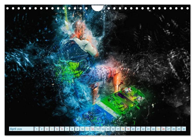 Produktbild: Kitesurfen extrem cool (Wandkalender 2026 DIN A4 quer), CALVENDO Monatskalender