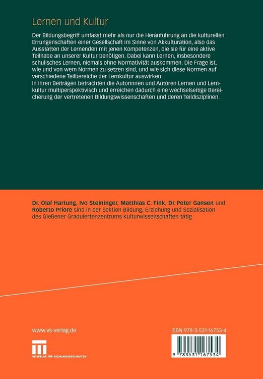 Produktbild: Lernen und Kultur