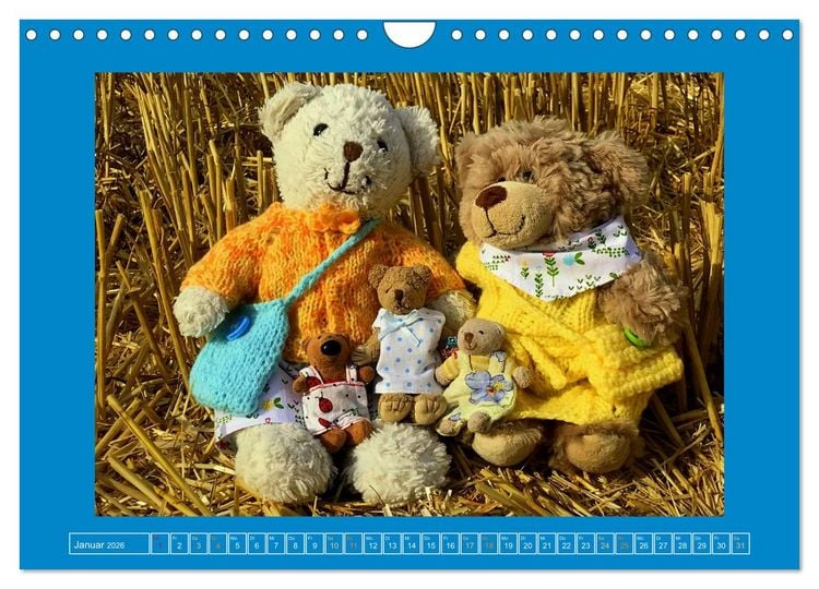 Produktbild: Der Baerchenladen, Teddys und Kunst zum Verlieben (Wandkalender 2026 DIN A4 quer), CALVENDO Monatskalender
