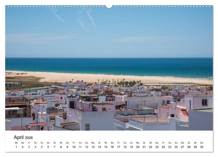 Produktbild: Conil de la Frontera - Ein traumhaftes andalusisches Dorf am Atlantik (hochwertiger Premium Wandkalender 2026 DIN A2 quer), Kunstdruck in Hochglanz