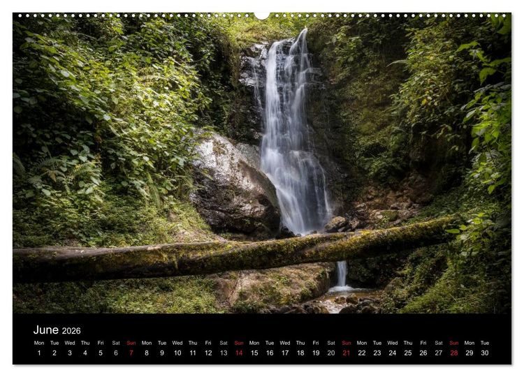Produktbild: Costa Rica Colours and Light (High Quality Premium Wall Calendar 2026 DIN A2 landscape),CALVENDO 12 Month Wall Calendar