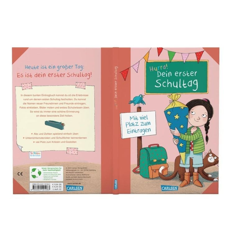Produktbild: Schlau für die Schule: Hurra! Dein erster Schultag (Mädchen)