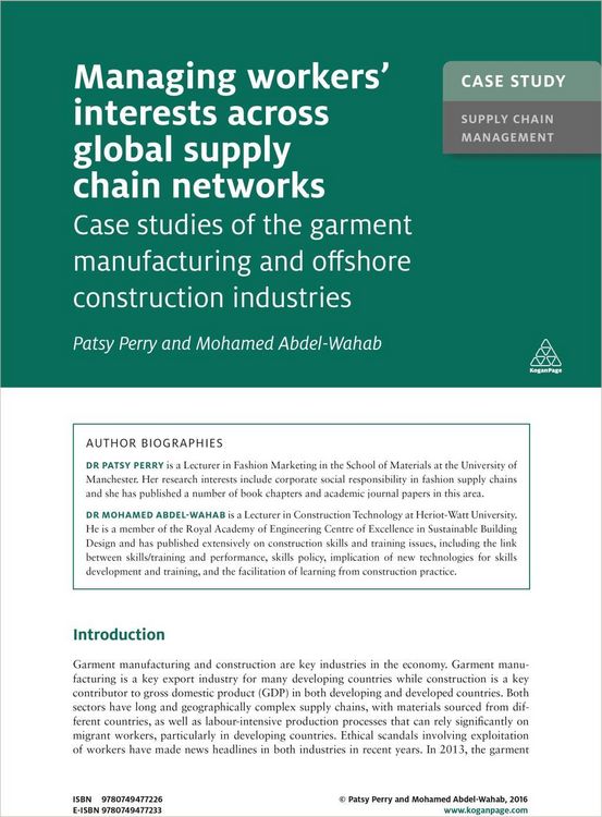 Produktbild: Case Study: Managing Workers' Interests Across Global Supply Chains Networks